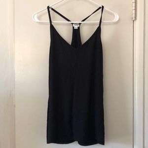 Black Razor Back Tank Top